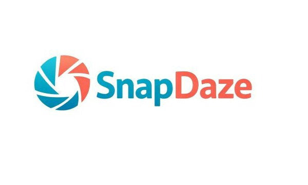 YetiDomains SnapDaze.com domain name logo featuring the SnapDaze brand logo on a white background.