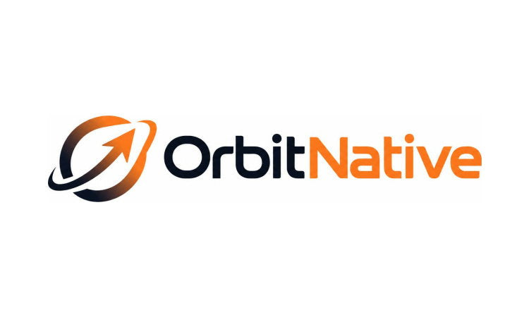 YetiDomains OrbitNative.com domain name logo image, sleek design representing the OrbitNative.com website branding.